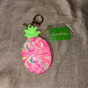 Lilly Pulitzer Women’s Pineapple Coin Case with Lobster Clasp